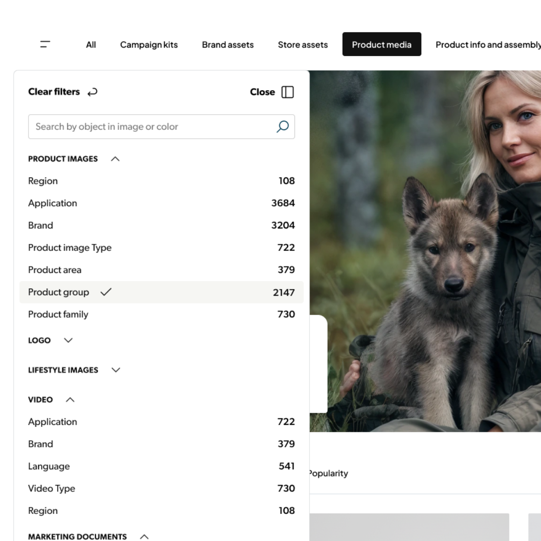 Branded-portals - Filters